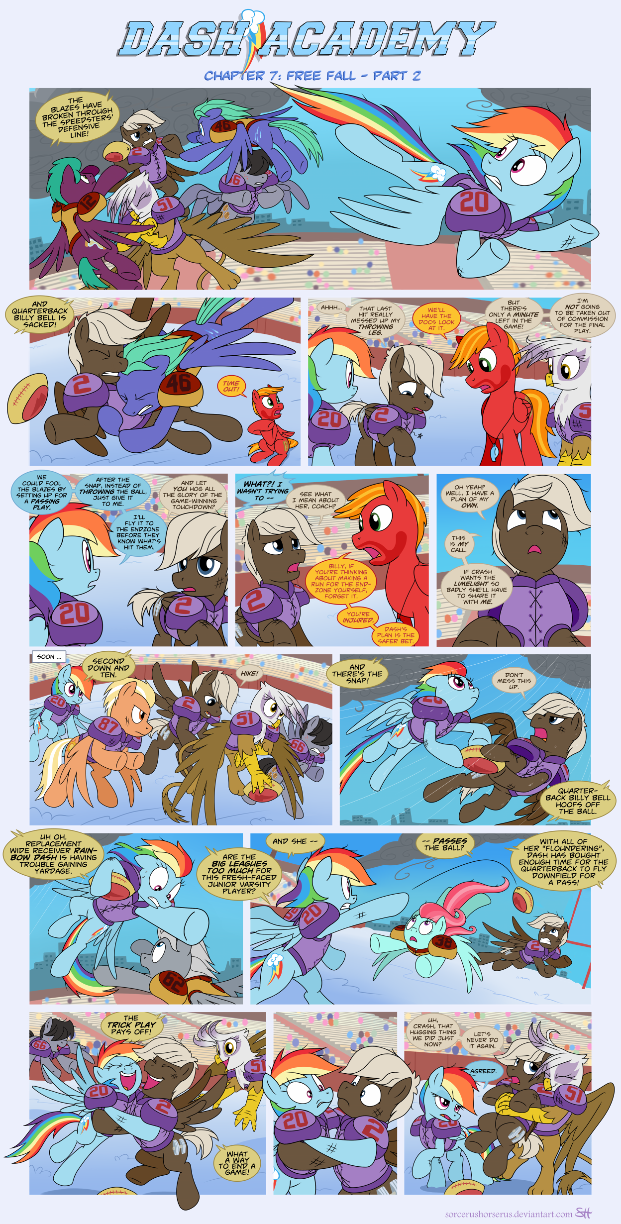 Dash Academy Chapter 7 - Free Fall #2 by SorcerusHorserus