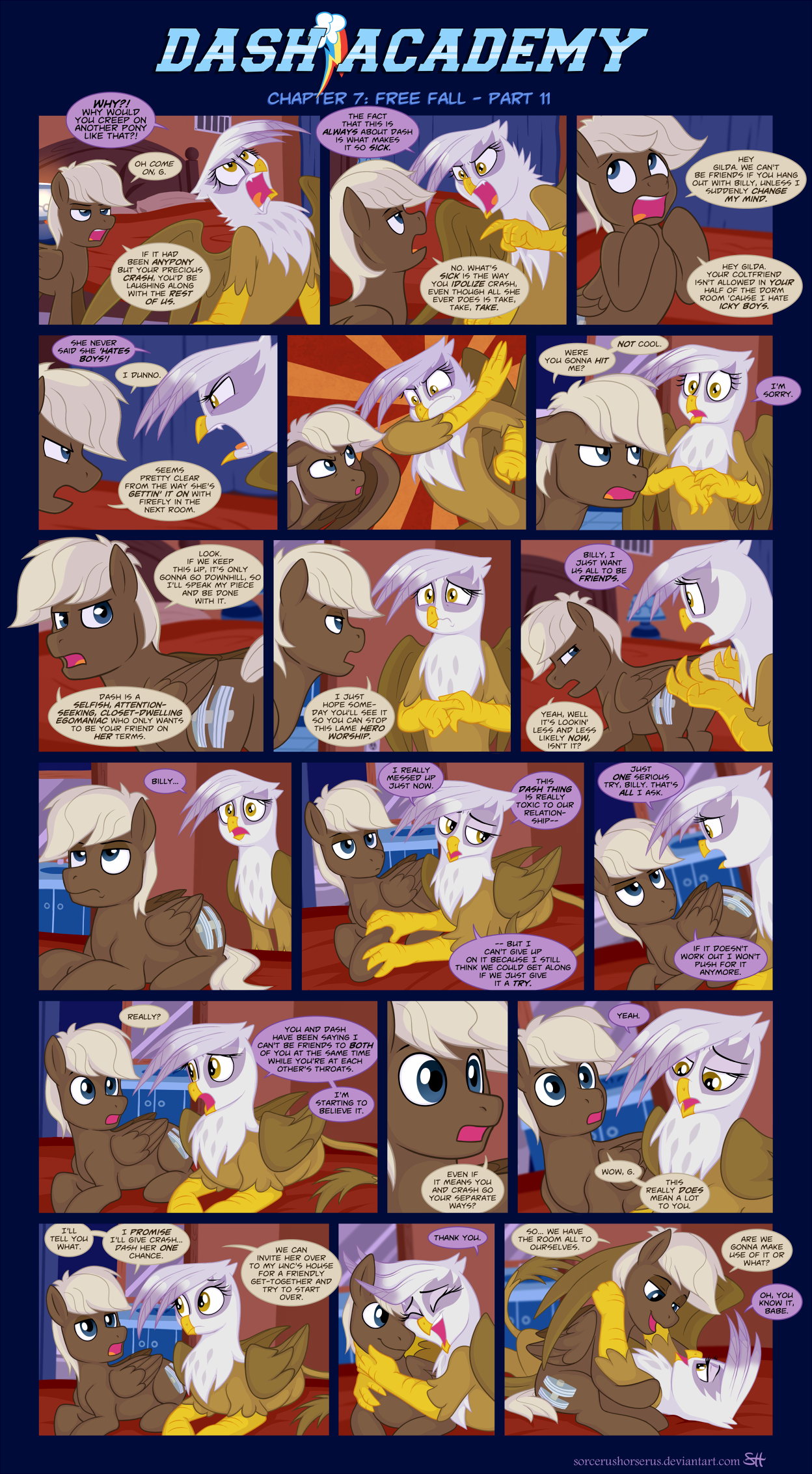 Dash Academy Chapter 7 - Free Fall #11 by SorcerusHorserus