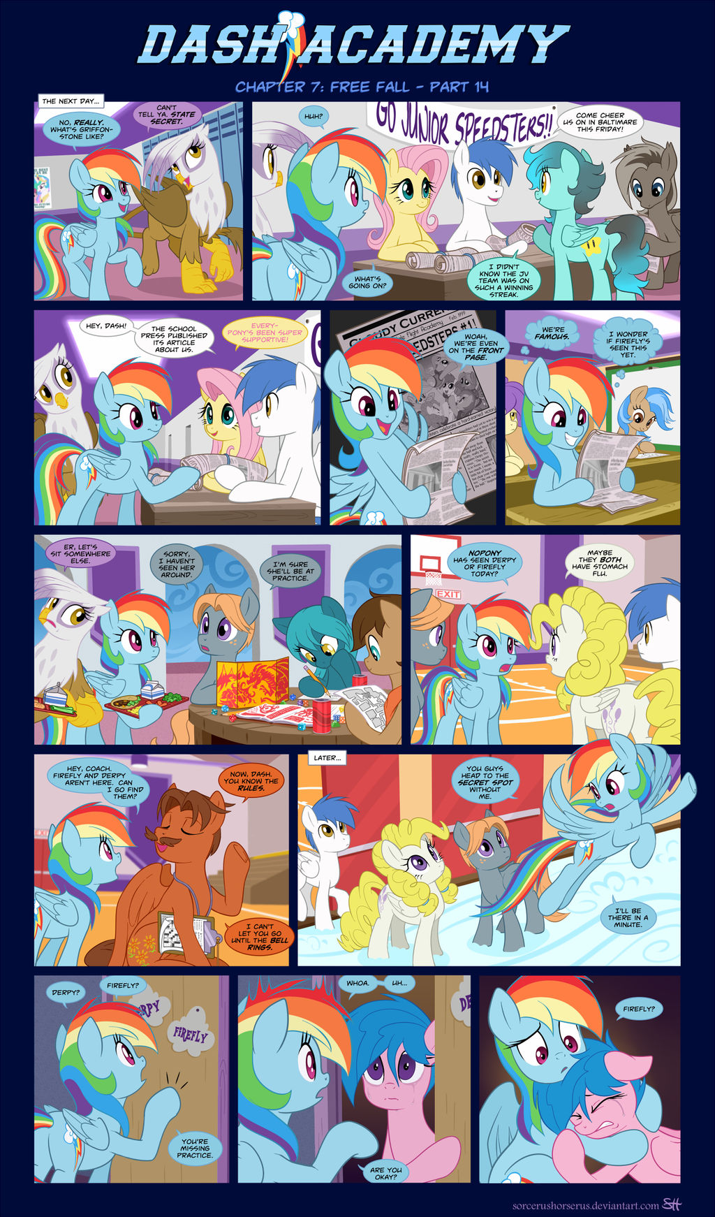 Dash Academy Chapter 7 - Free Fall #14 by SorcerusHorserus