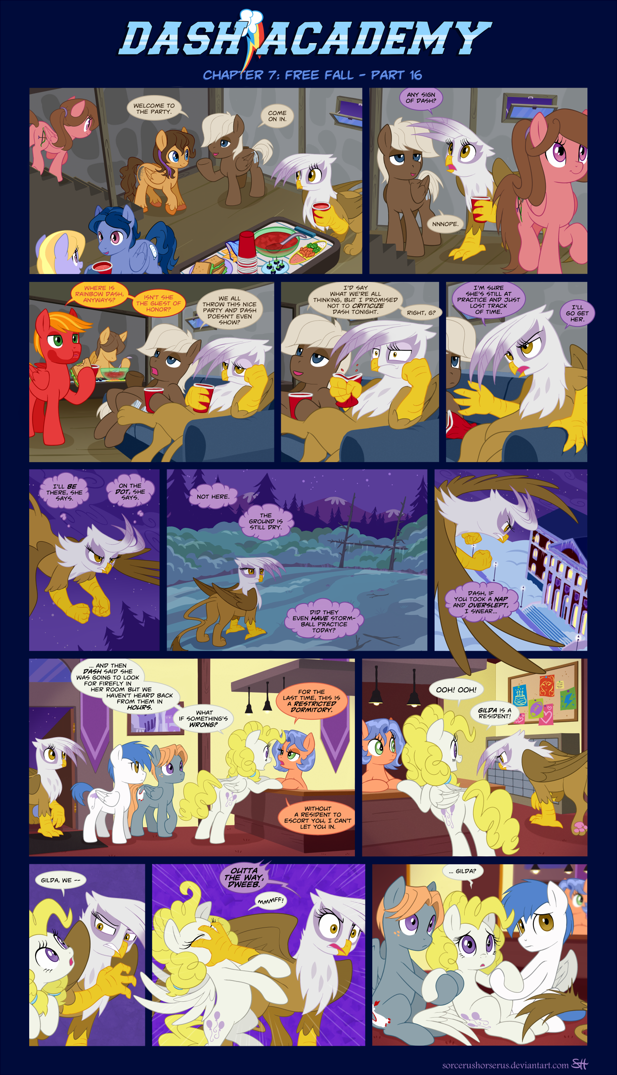 Dash Academy Chapter 7 - Free Fall #16 by SorcerusHorserus