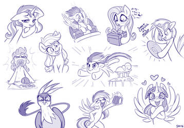 Pony Expressions 2! by SorcerusHorserus