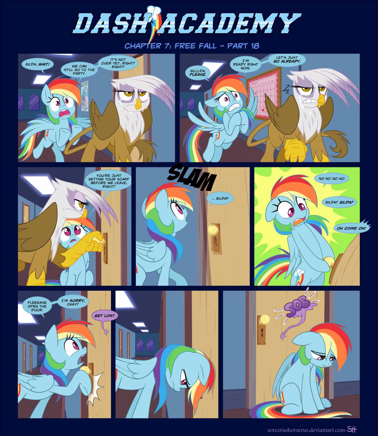 Dash Academy Chapter 7 - Free Fall #18 by SorcerusHorserus