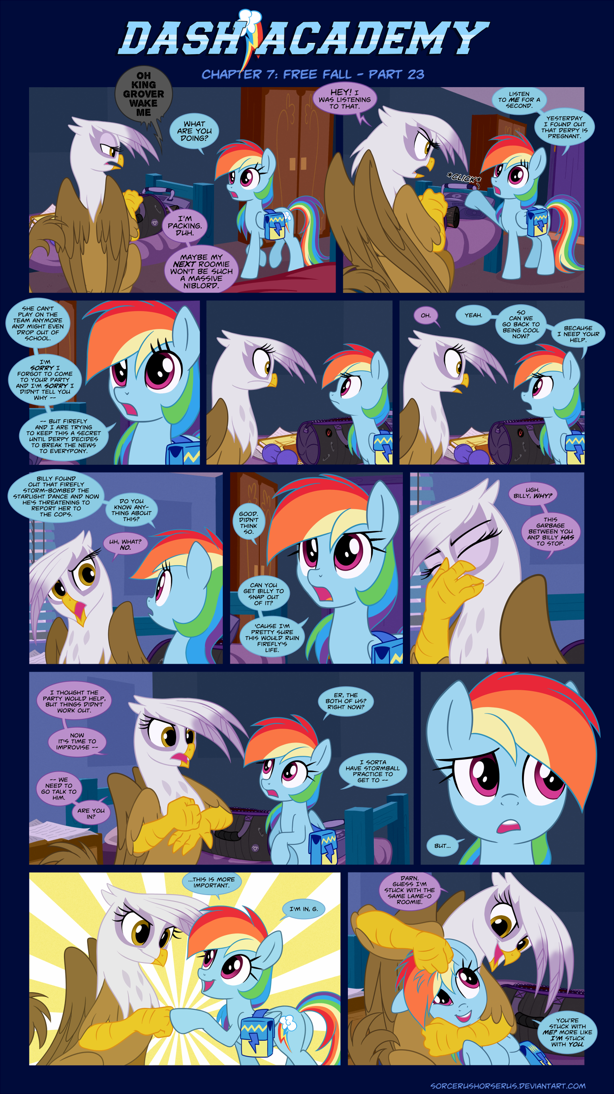 Dash Academy Chapter 7 - Free Fall #23 by SorcerusHorserus