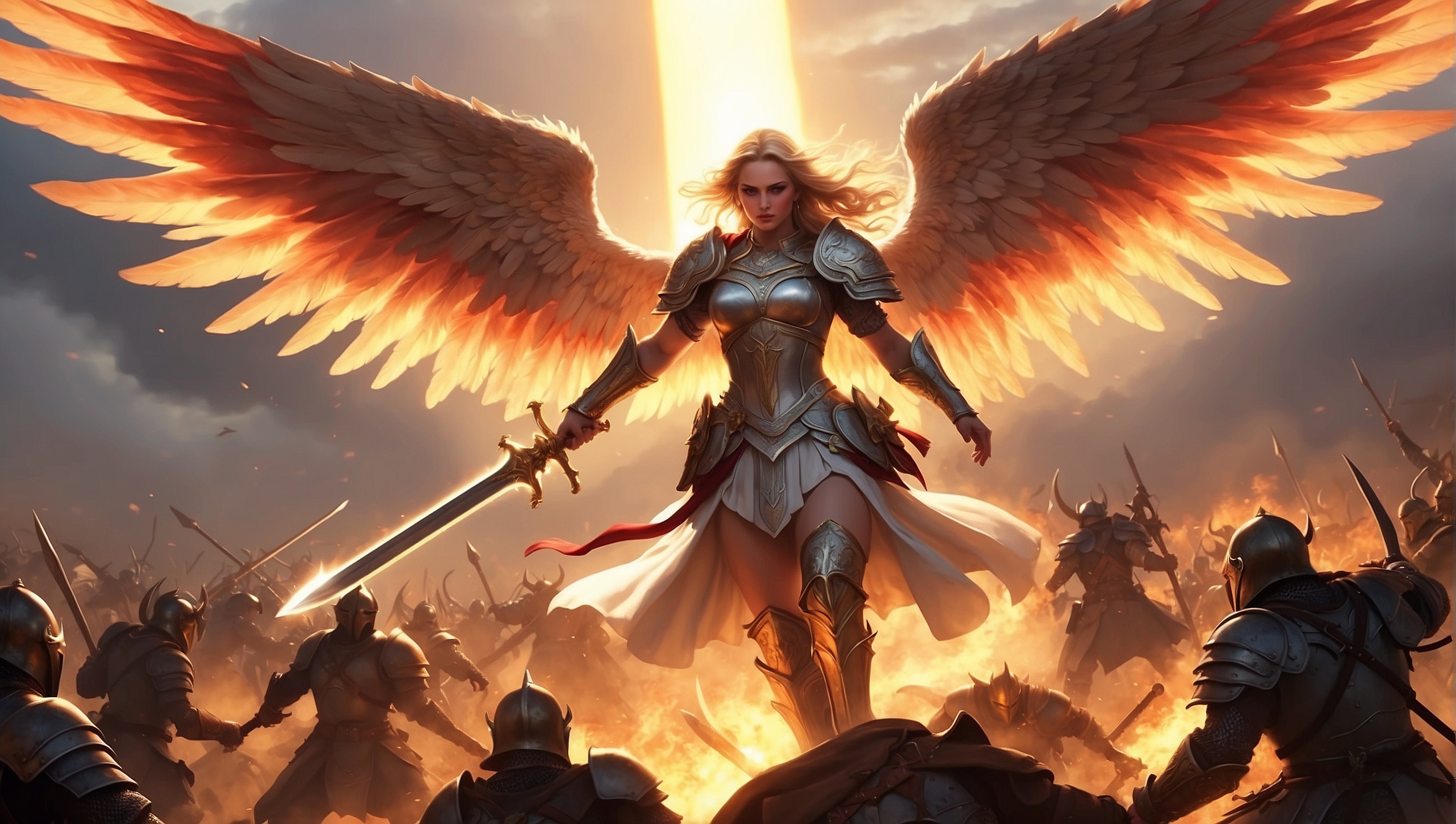 Springtime Warrior Angel Warrior Angel leads the Charge by cuda1016 on DeviantArt