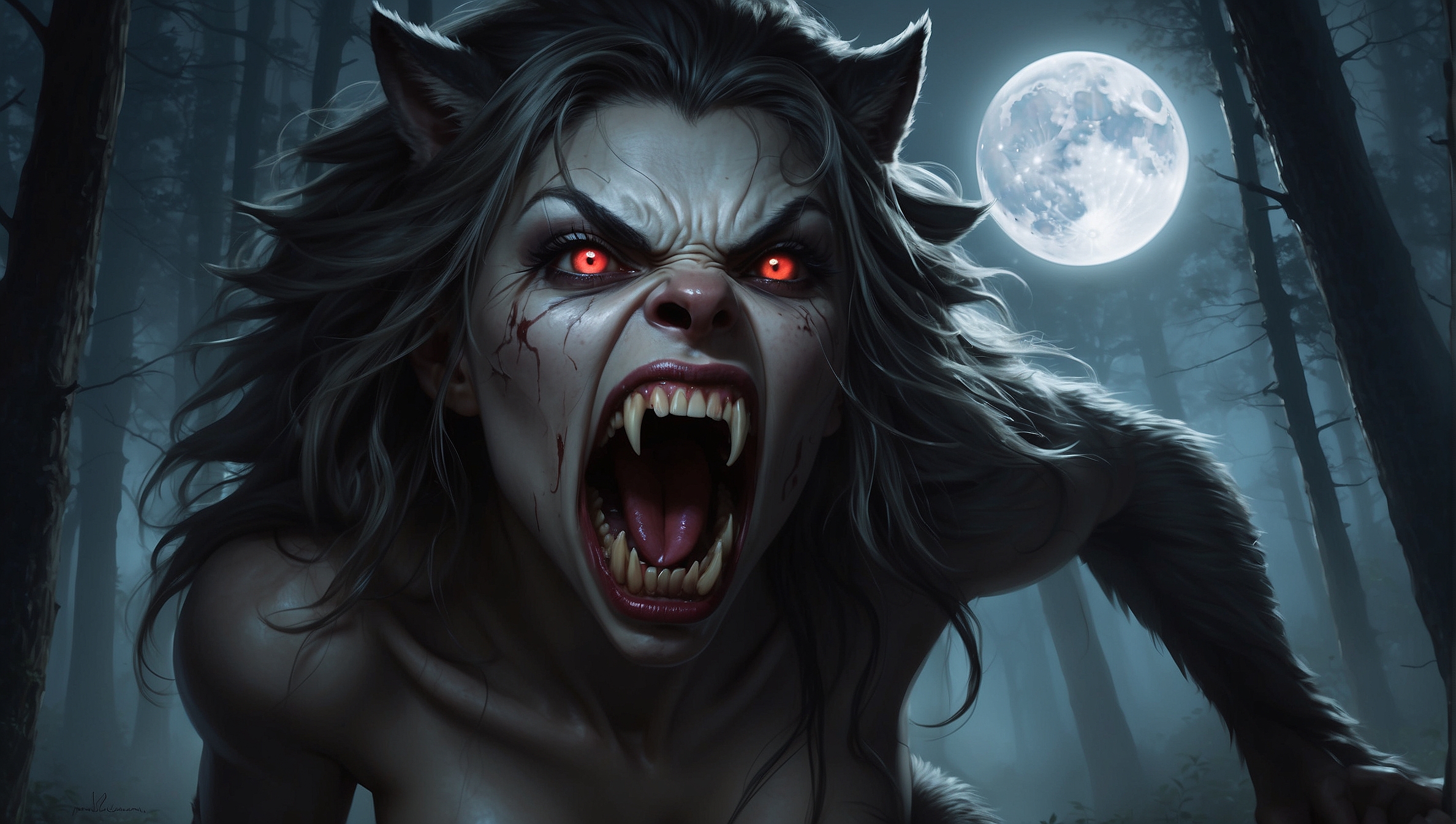 Werewolf Transformation Stage 7 by cuda1016 on DeviantArt