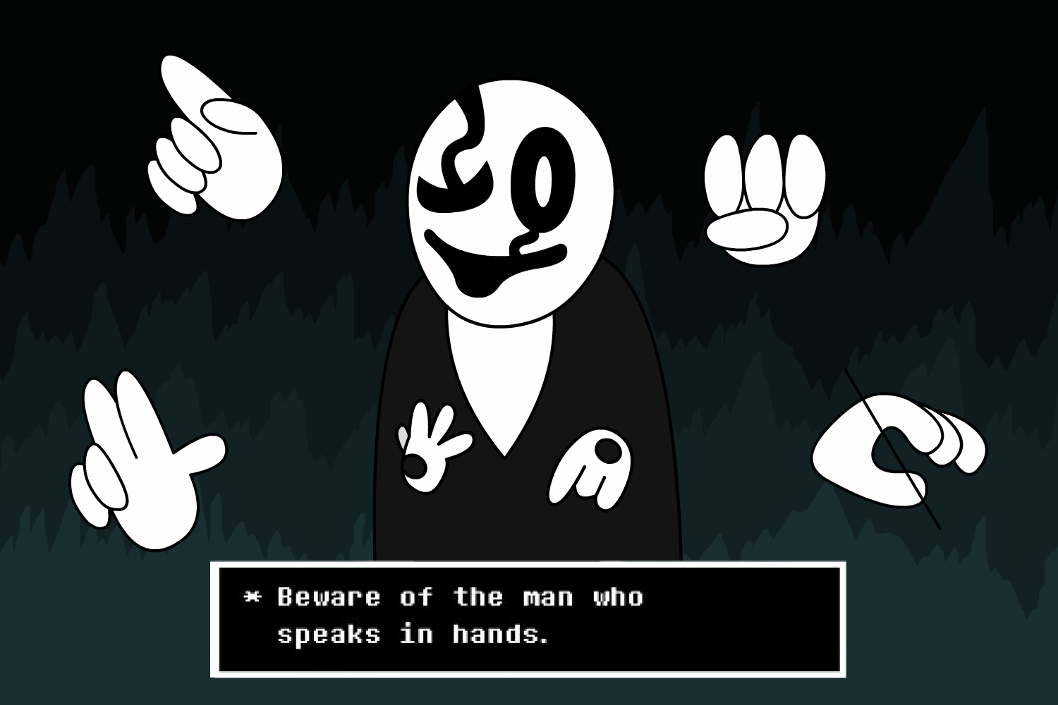 W.D. Gaster Animated by linkniak on DeviantArt