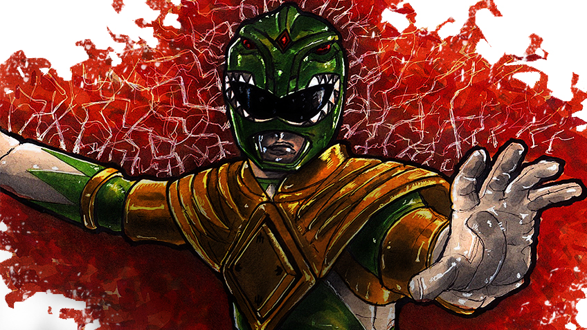 green ranger sketch by davekirk8 on DeviantArt