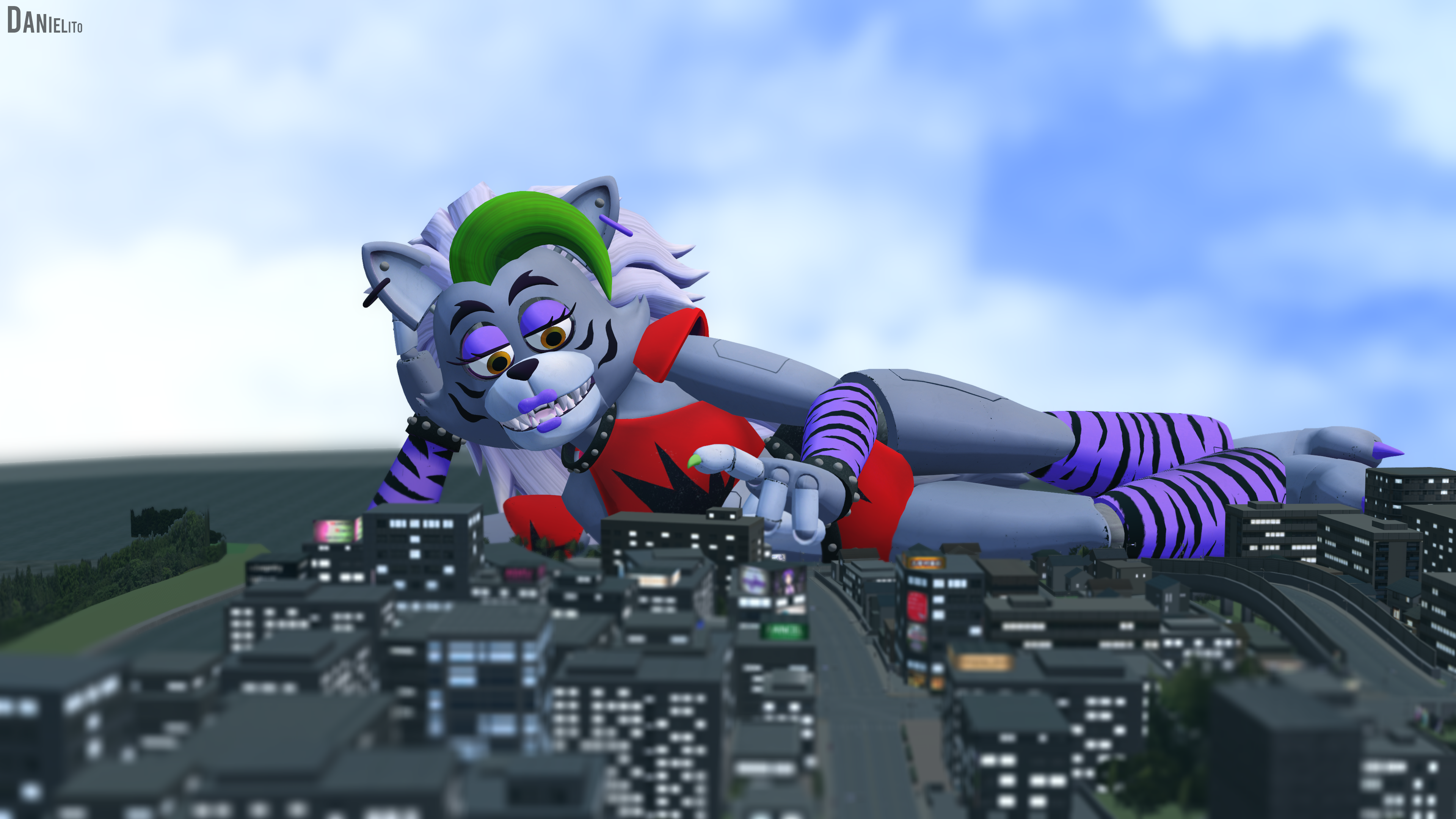 FNAF SB: Roxy Render Test by JoshSFM on DeviantArt