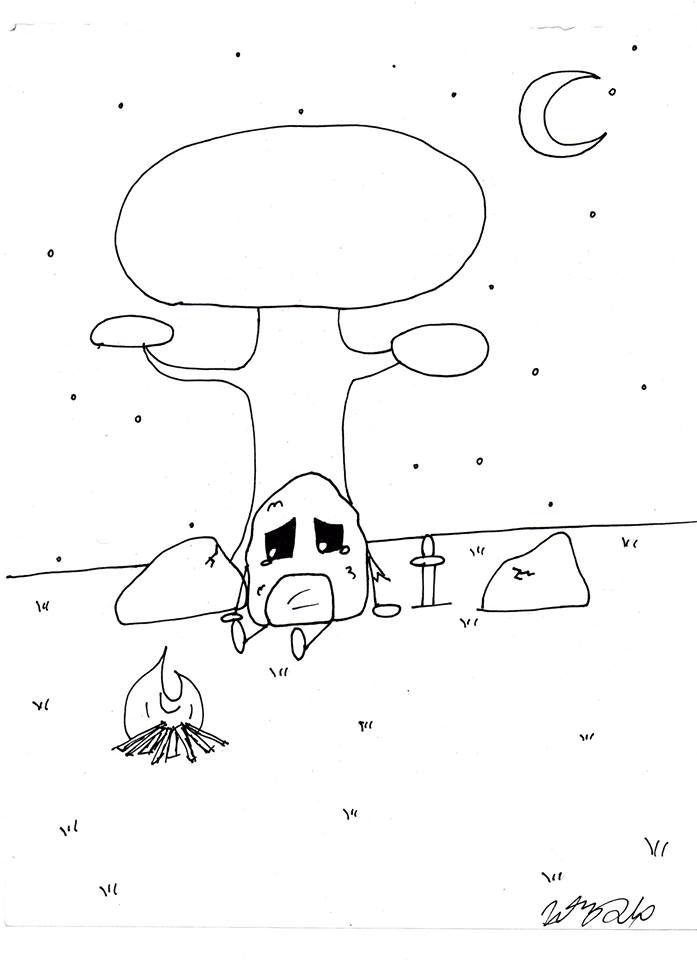 Inktober: Sad Riceball