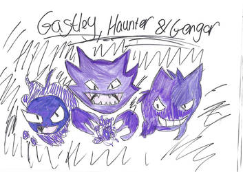 Gastley, Haunter  Gengar scan in