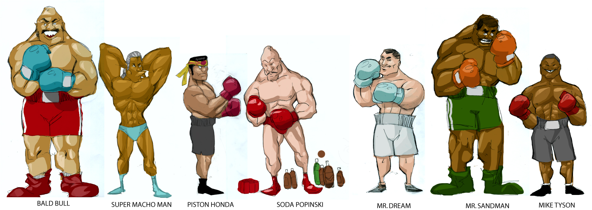 NINTENDO PUNCH OUT  COLOR