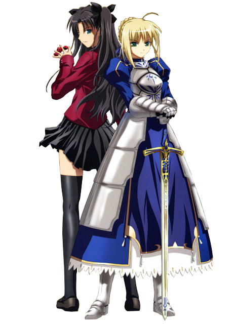 Save And Rin Saber and Rin by warriorpredator on DeviantArt