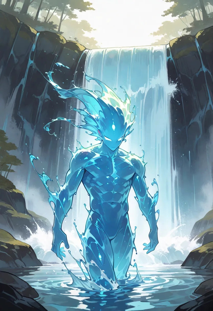 Deviantart Water Element Water Elemental Male by slapjunkalot on DeviantArt