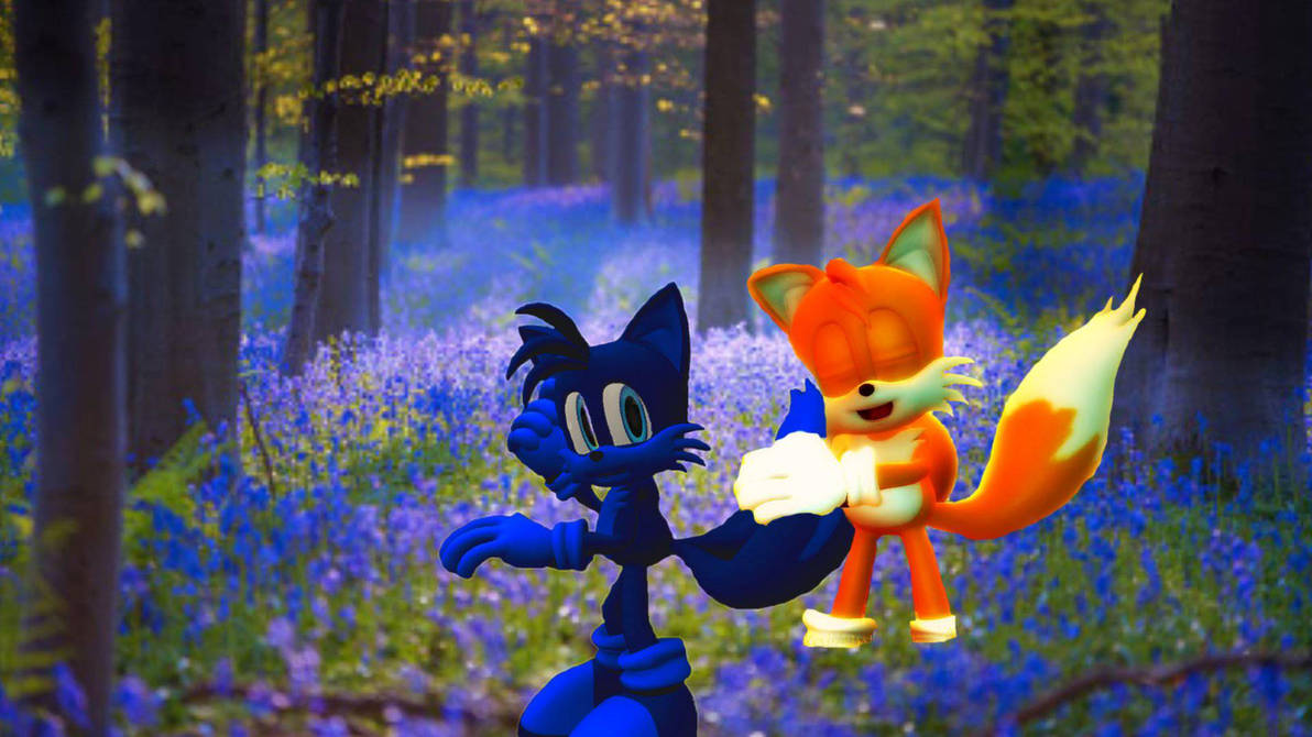 Tails hugging Ryan's Tails by InitialDriftBro on DeviantArt