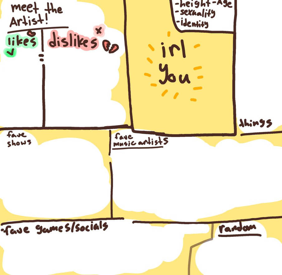 Meet the artist template ^^ (read desc) by imahumanrattt on DeviantArt