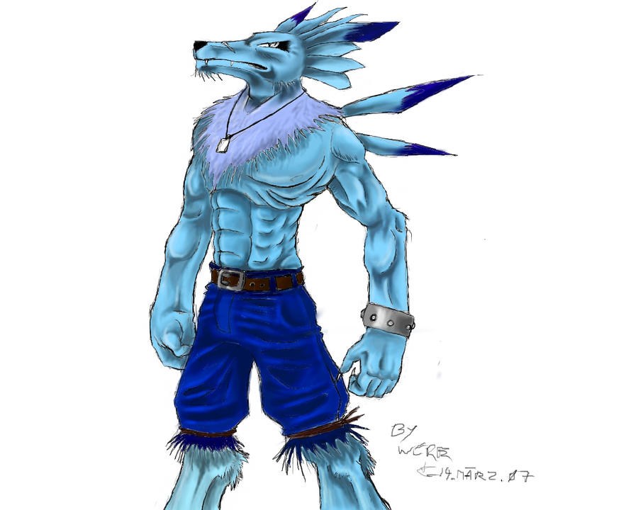 Weregarurumon from digimon 1 by WEREsandrock on DeviantArt