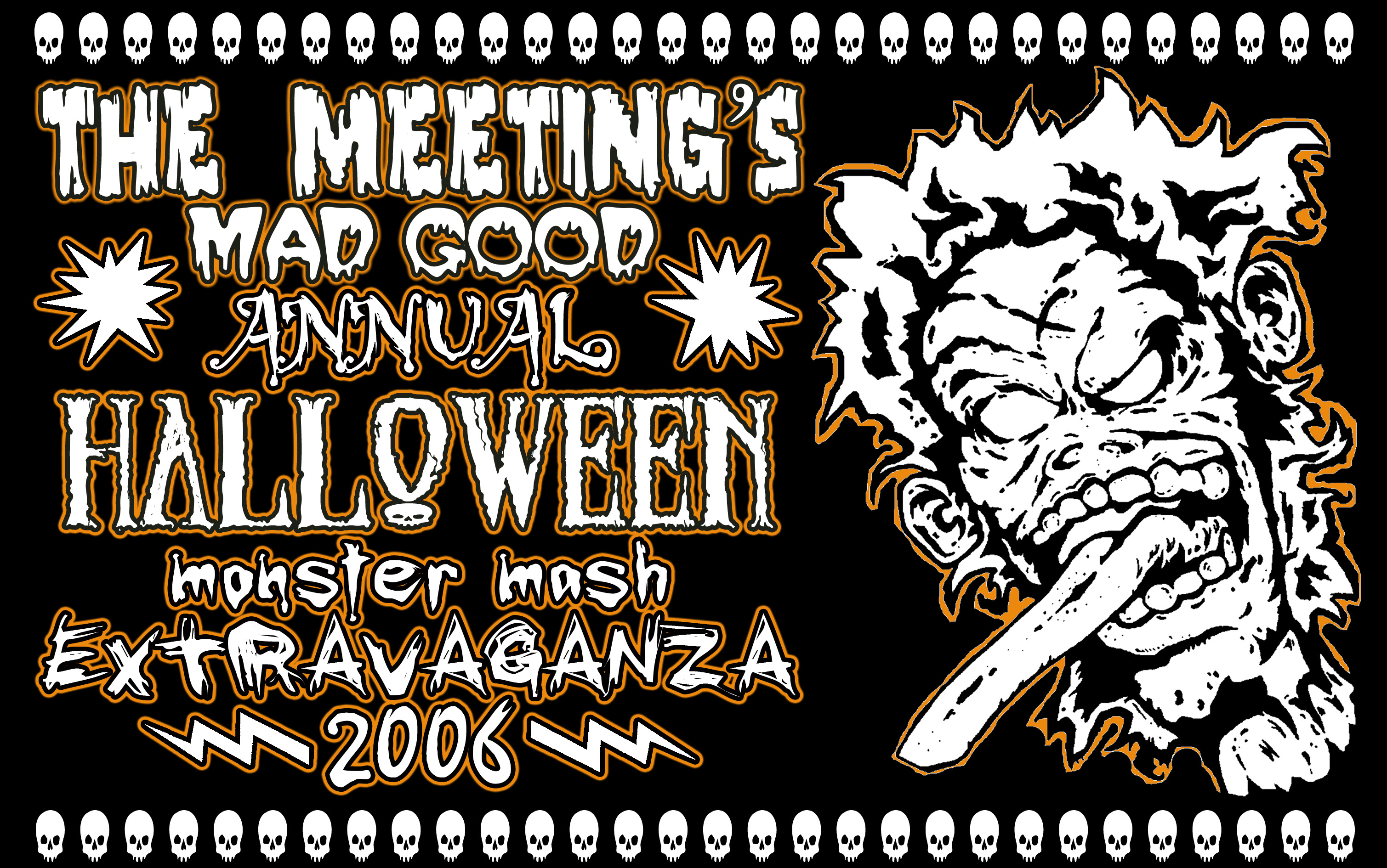 Halloween party logo