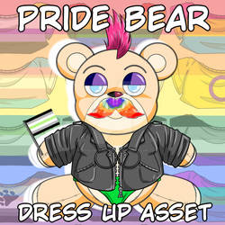 Pride Bear VTuber Dress Assets