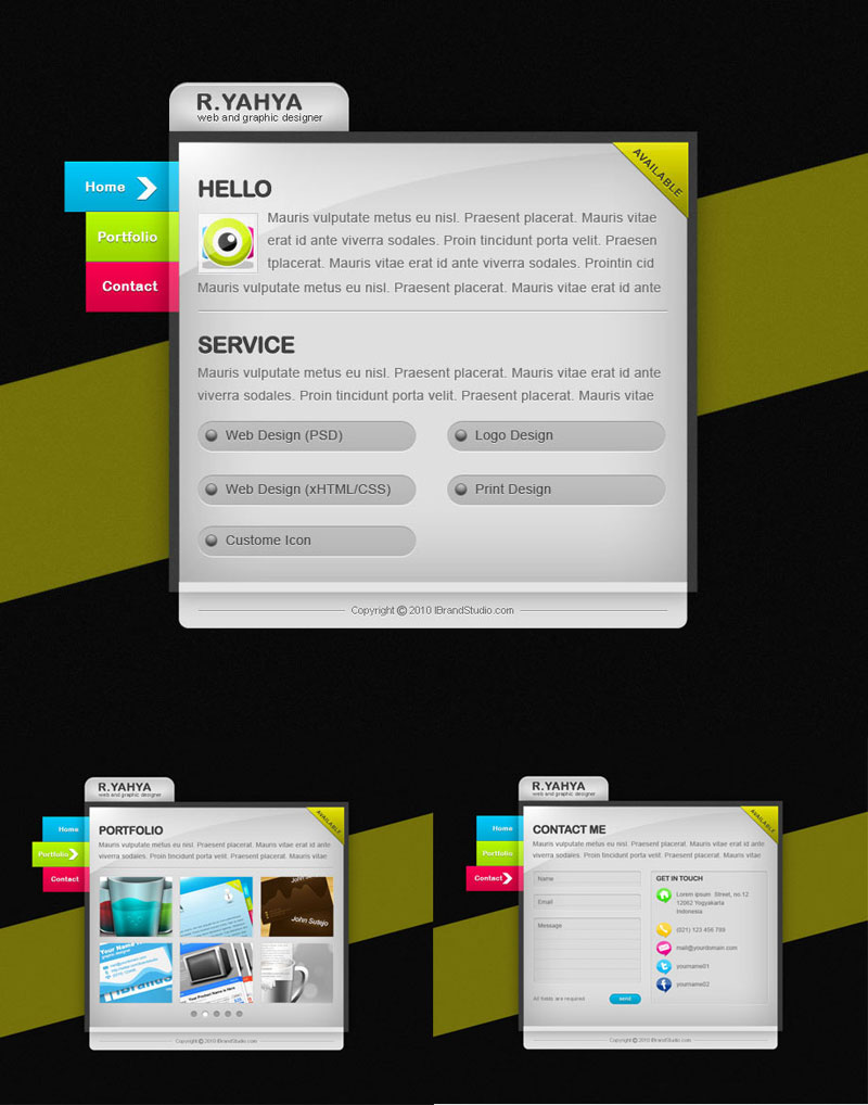 freebie: clean vCard