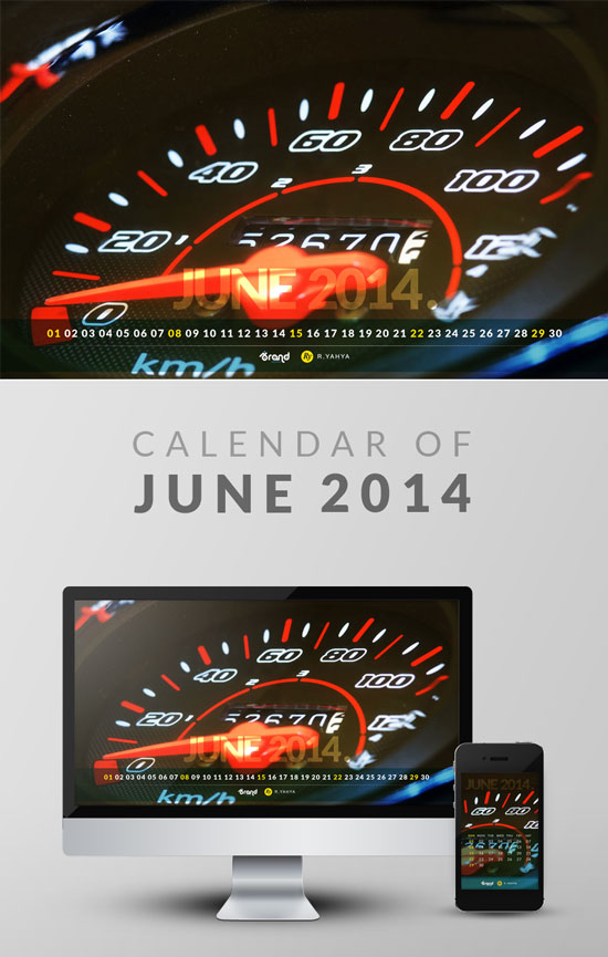 Freebie: Wallpaper Calendar of June 2014