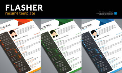 Flasher Free Resume Template