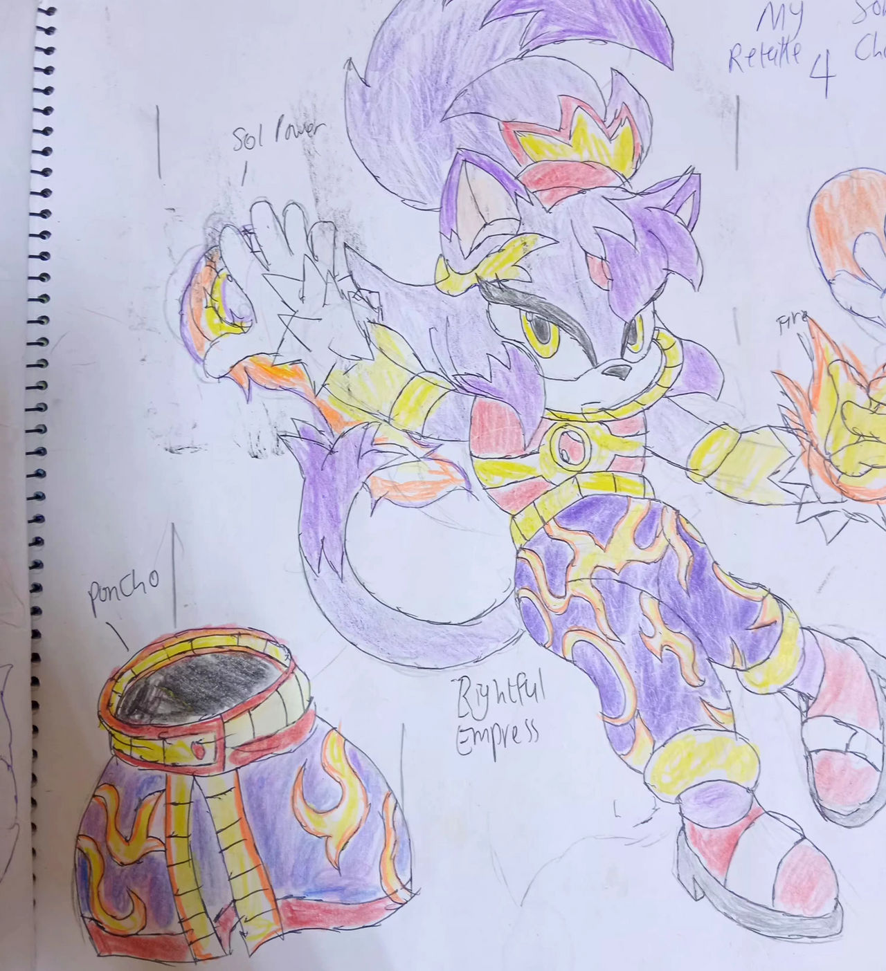 Sonic Riders Blaze Deviantart Redesigning Sonic Characters: Blaze by FloraDArtTransCat on DeviantArt