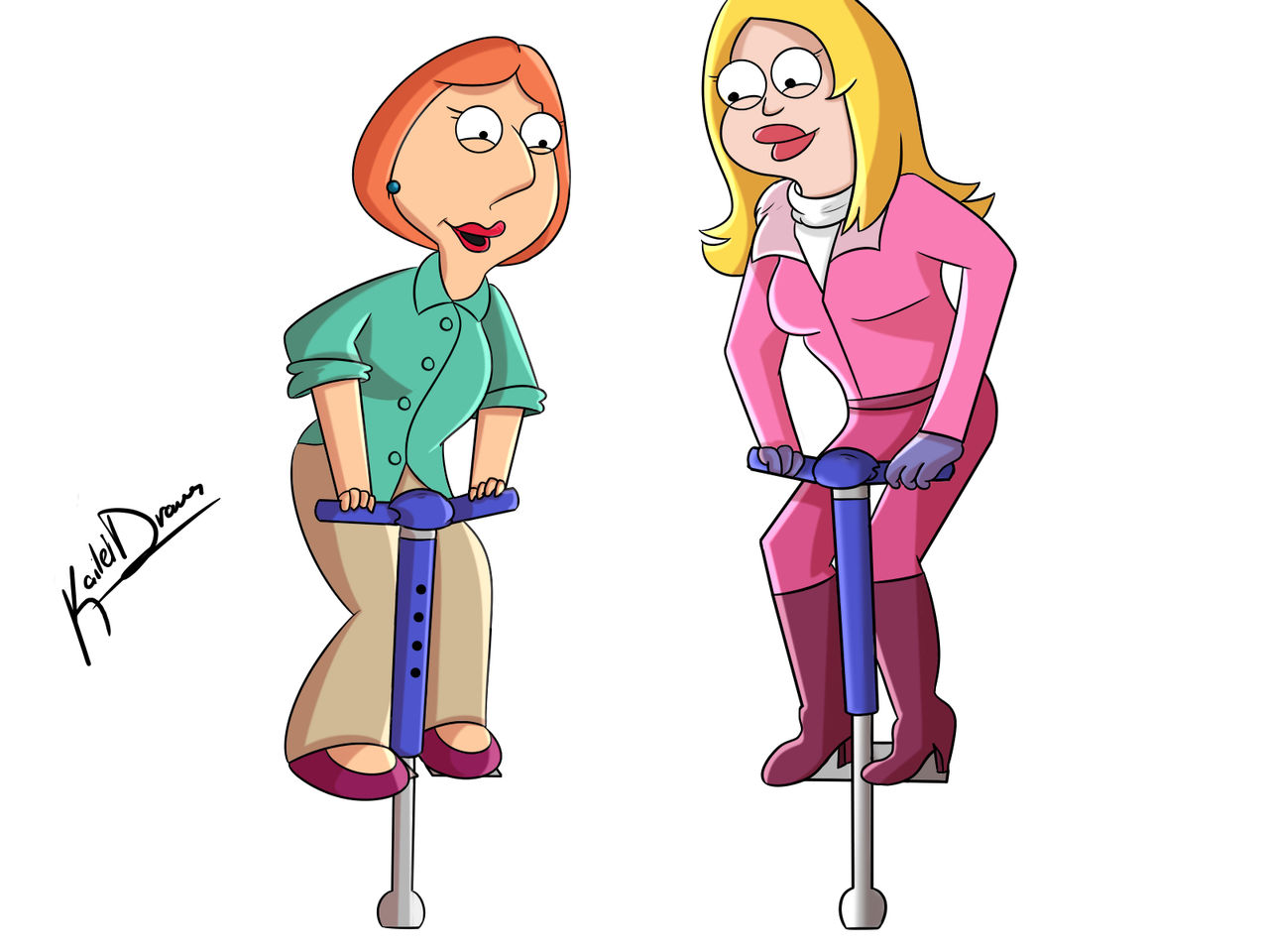 Lois Griffin and Francine Smith ( Fan Art ) by KaileiDraws on DeviantArt