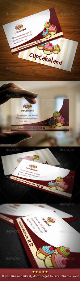 Cupcake Backery Business Card