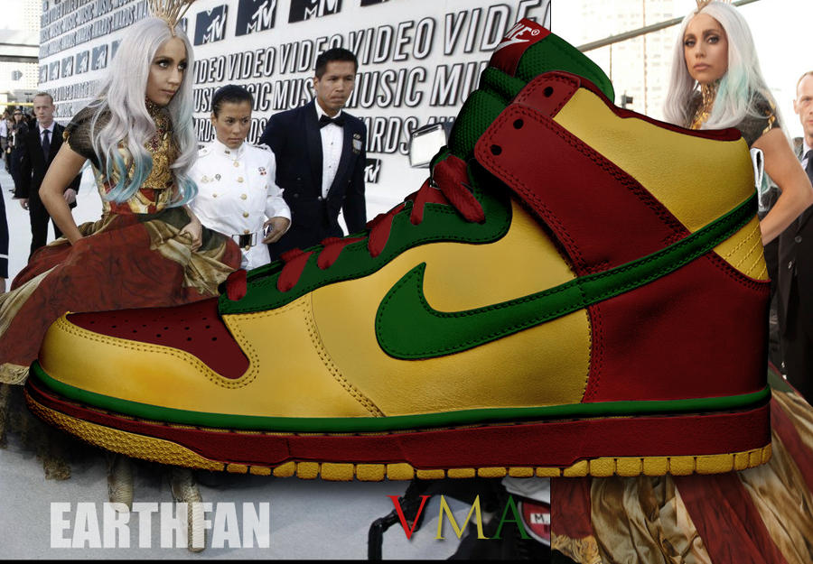 Lady gaga Vma Nike Dunks by Earth-Fan on DeviantArt