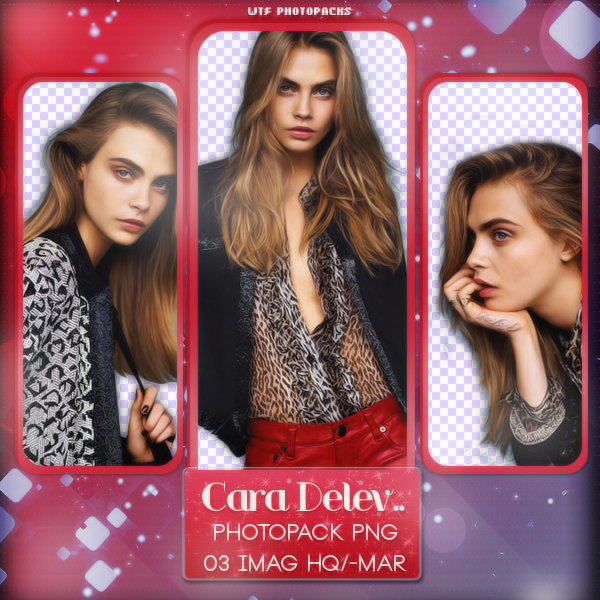 +Photopack png de Cara Delevingne.