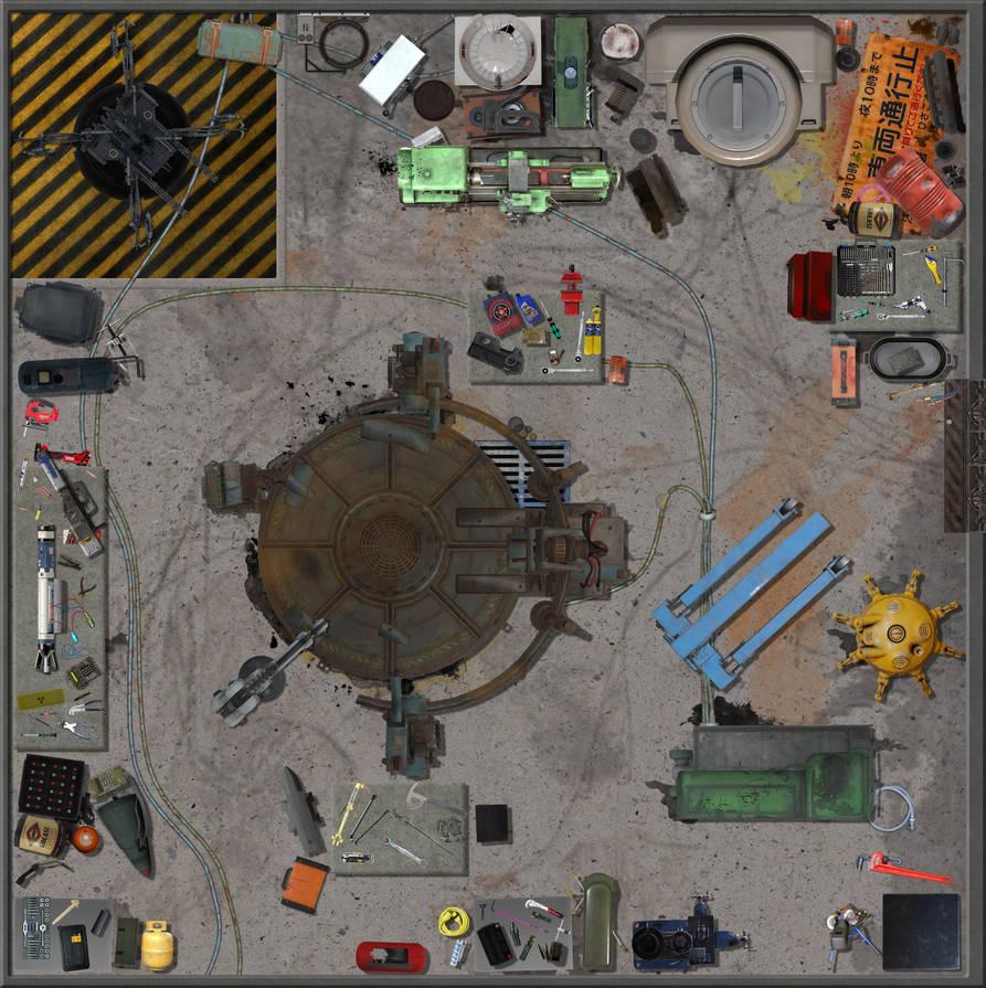 Compact Workshop Map by nenekomarie on DeviantArt