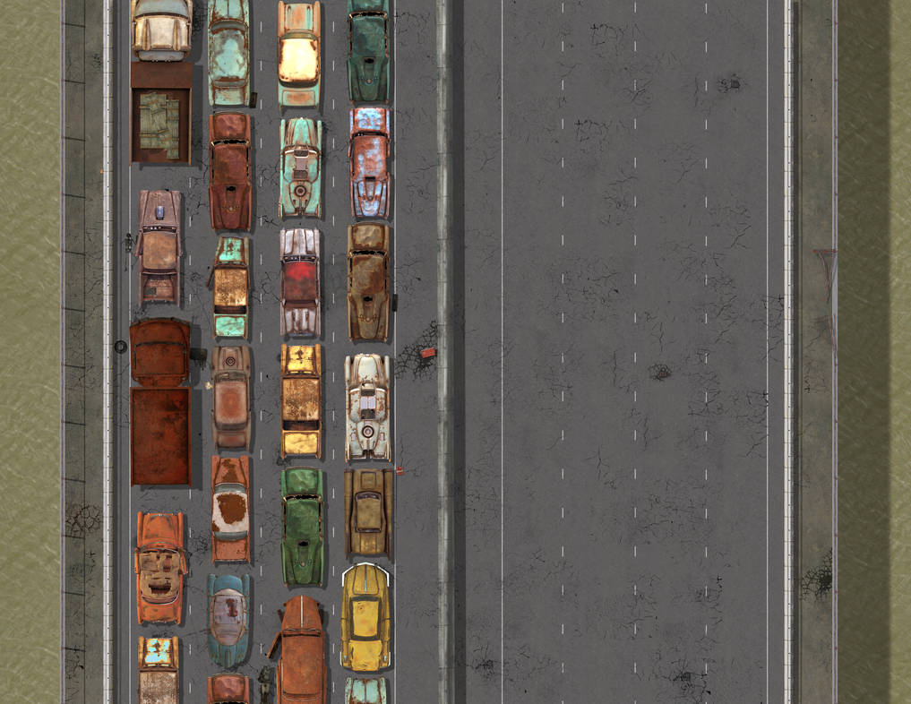 Fallout-Inspired Overpass Map by nenekomarie on DeviantArt