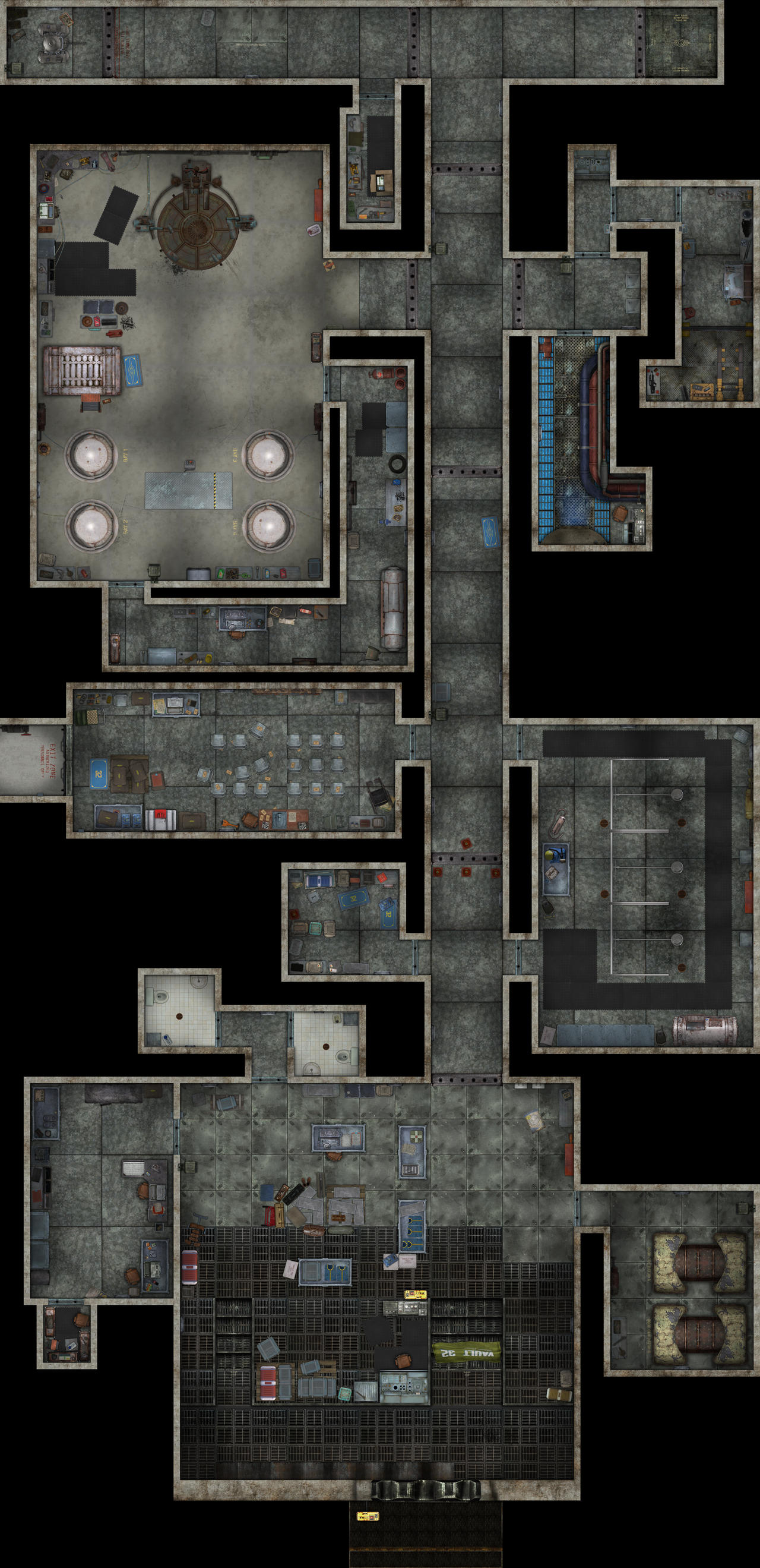 Fallout Vault Map by nenekomarie on DeviantArt