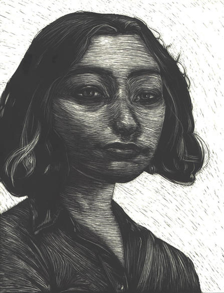 scratchboard selfportrait by stupid-animation on DeviantArt