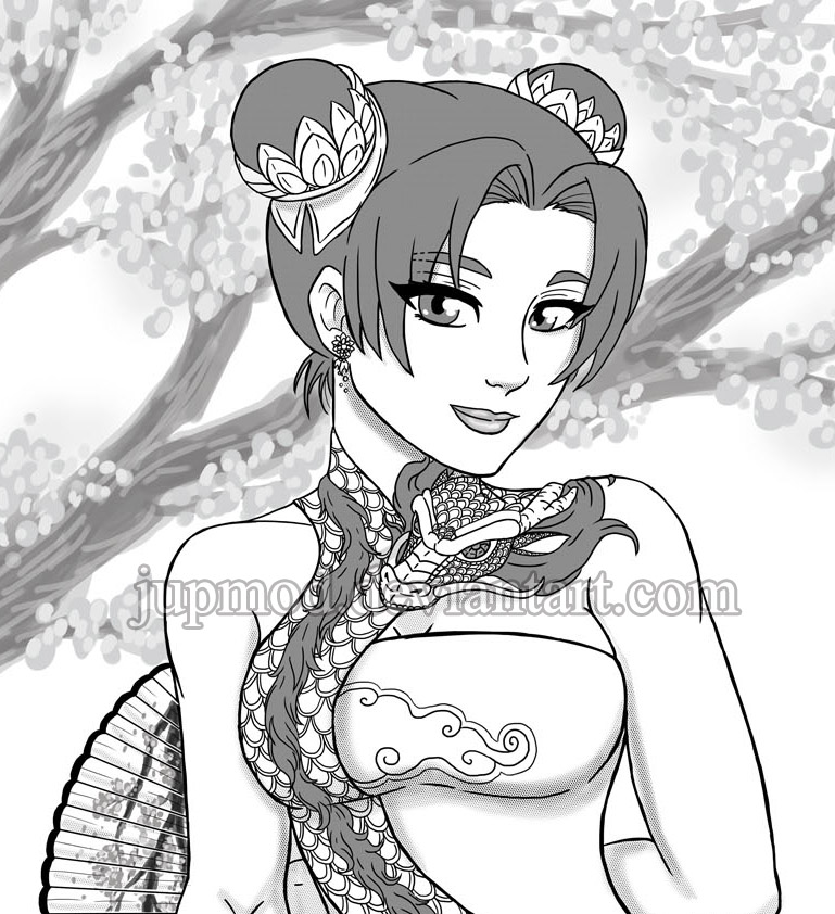Tenten: Exotic Dragon Beauty by JuPMod