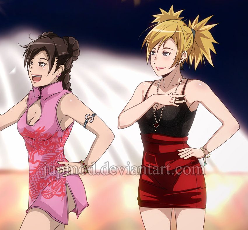 New Year's Water Fun Close-up: Tenten and Temari