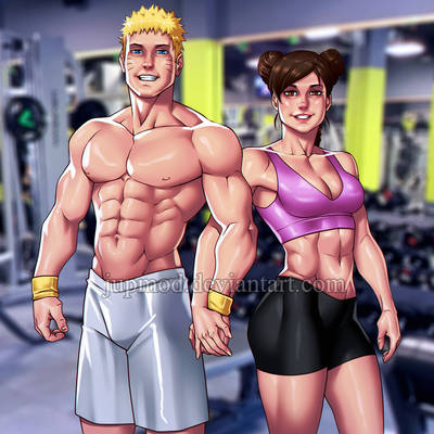 NaruTen: Workout Couple (Full-View)