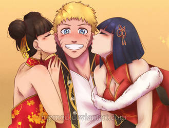 NaruHinaTen: Chinese New Year/Val Day Kiss (Clup) by JuPMod