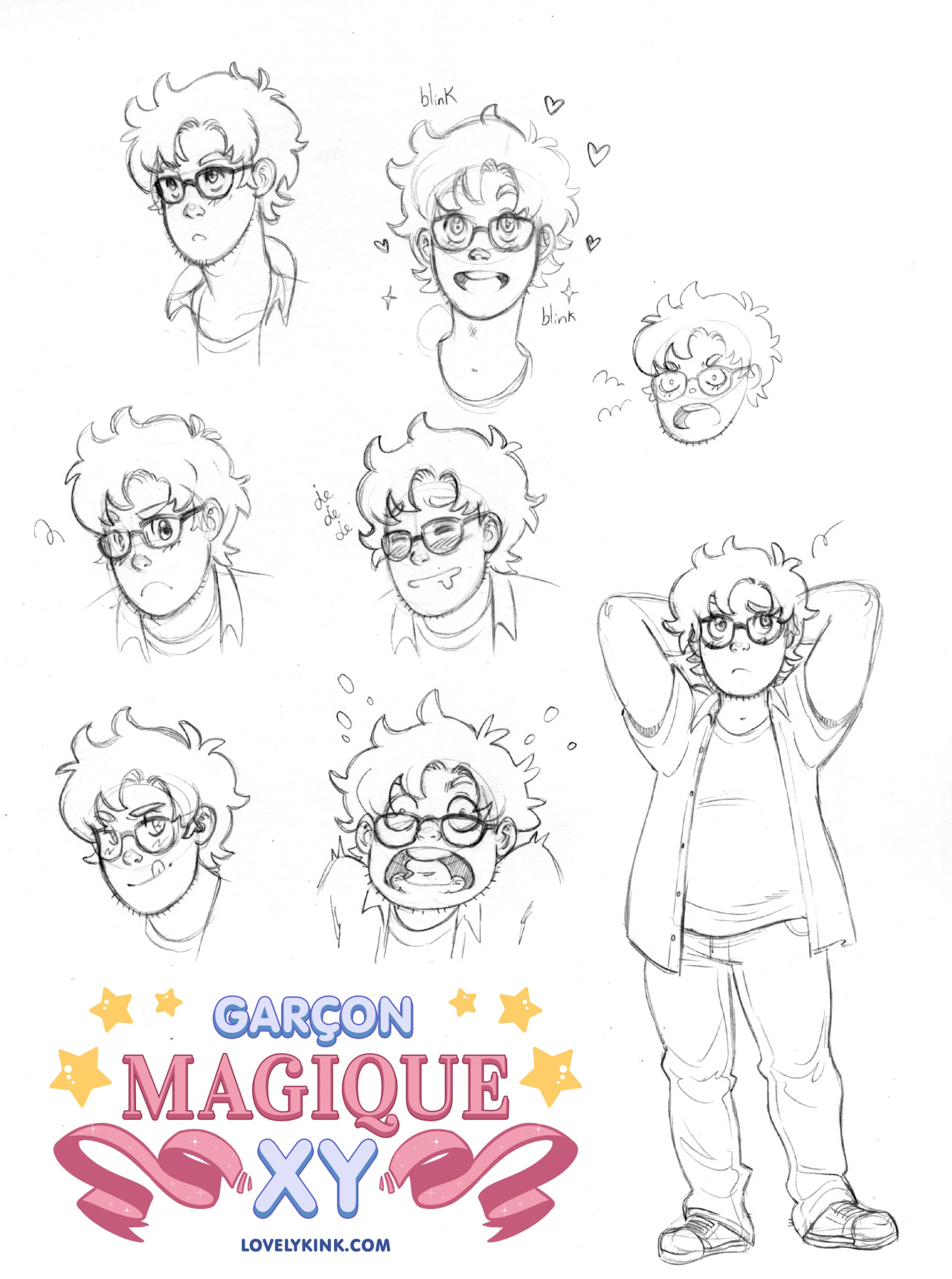 Garcon Magique XY - Alexander character sketch