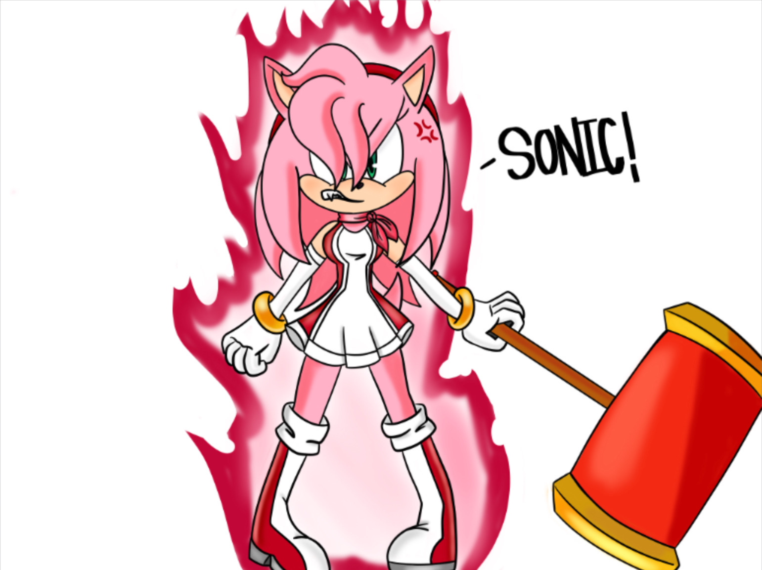 Angry Metal Amy Sticker - Angry Metal Amy Sonic Prime - Discover