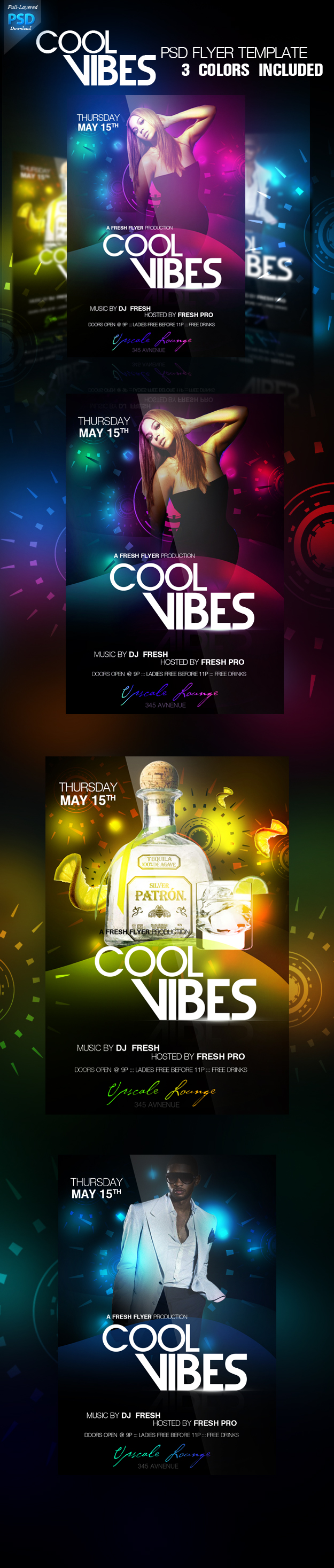 Cool Vibes Club Flyer  Templates