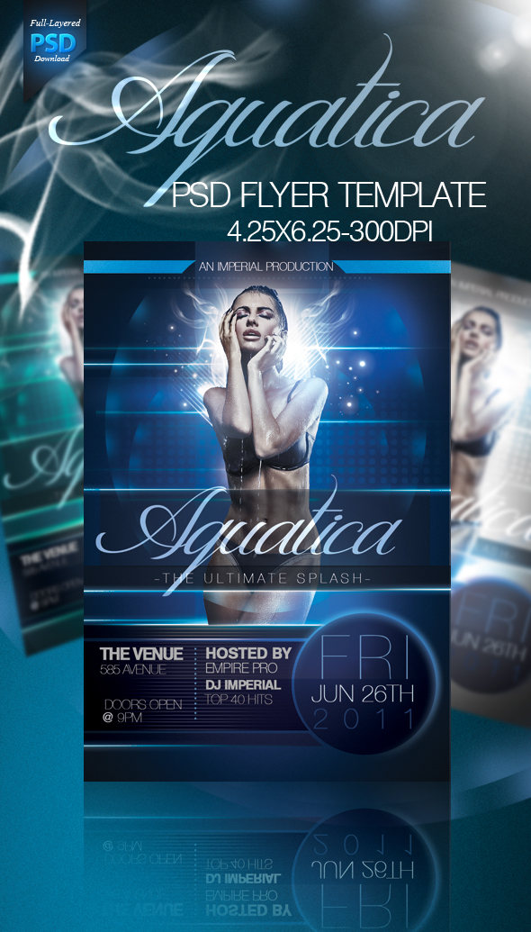 Aquatica PSD Flyer Template