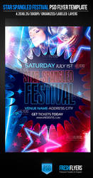 Star Spangled Festival PSD Flyer Templates by ImperialFlyers