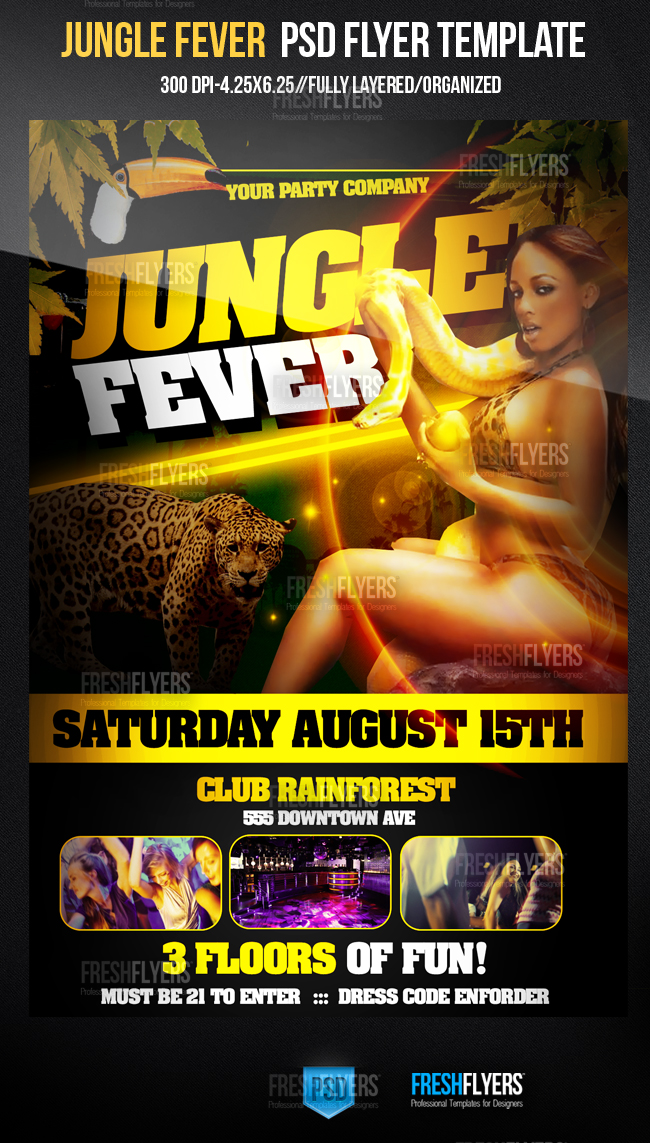 Jungle Fever Club Flyer Template