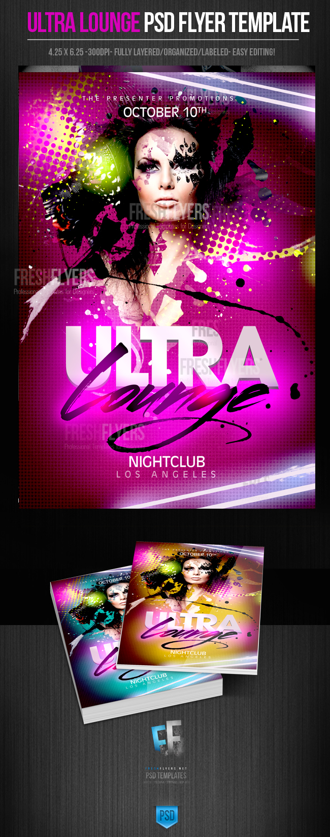 Ultra Lounge PSD Party Flyer Template