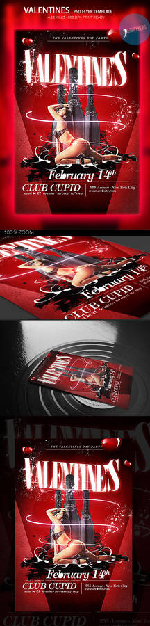 Valentine's Day PSD Flyer Template