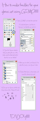 How to create freckles in GIMP