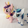 Cadance and Shining Armor Plushies