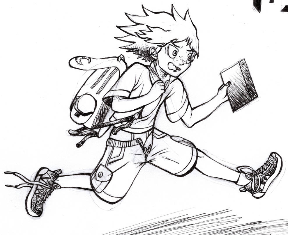 Deviantart Front View Running Running Late!! (Character only) by MangaMinix on DeviantArt