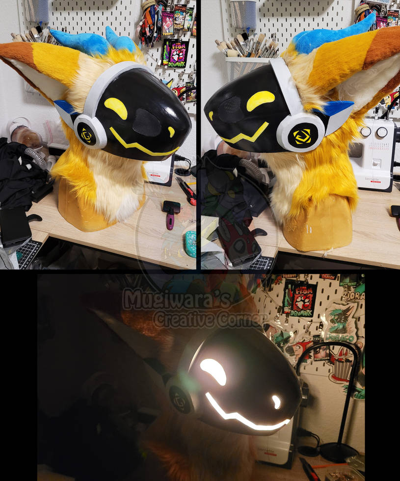 Protogen Fursuit Head by MugiwaraCosplay on DeviantArt